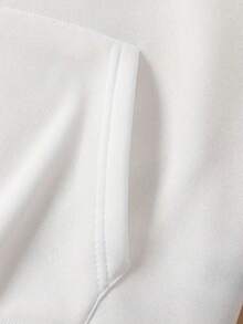 女士黑色水钻翅膀亮片卫衣，可爱女士秋季卫衣，返校休闲白色 - 白色 - 查看 3