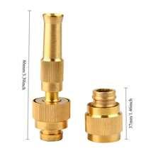 Vòi phun nước áp lực cao bằng đồng thau chịu lực cao, có thể điều chỉnh, xoay được, kèm khớp nối nhanh, dùng để rửa xe, làm vườn và sử dụng ngoài trời. - Nhiều màu - Xem 8