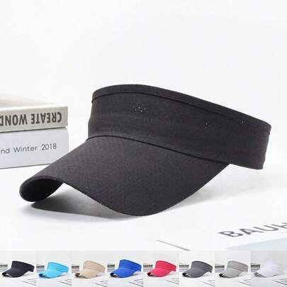 1 pieza Sombrero de sol de secado rápido: Ideal para correr, maratones, tenis y otros deportes. Adecuado tanto para hombres como para mujeres. También es excelente para el uso diario en primavera y verano. Confirme el tamaño al realizar la compra, ya que puede haber una diferencia de 1-2 cm con respecto al producto real.
