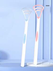 Fawnmum Tongue Cleaner, Macaron Tongue Brush For Fresh Breath, Tongue Scraper Oral Hygiene Cleaning Tool - Multicolor - View 4