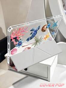 椰子、椰子树、芙蓉花图案保护套，适用于 iPad Air 8 (M4) 2026 (11 英寸)、Air 8 (M4) 2026 (13 英寸)、2025 款第 11 代 (A16) 11 英寸、Apple Air 11 (2025)、2022 款第 10 代 10.9 英寸，带 Apple Pencil 插槽、三折支架、自动唤醒/睡眠功能，是返校、情人节、节日送礼佳品。 - 彩色 - 查看 5