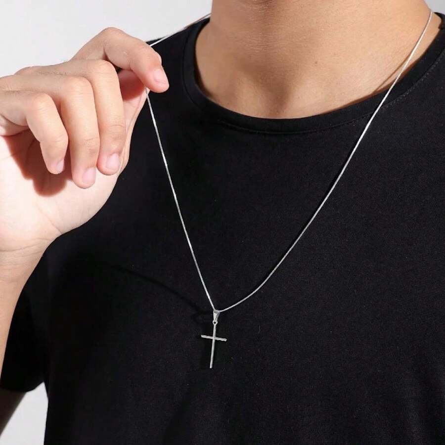 Venetian Chain V12 925 Silver Plated Women's Men's Necklace 45cm 50cm 60cm 70cm 80cm - 銀色 - 查看 1