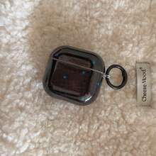 Funda con estampado de leopardo y estrella + aro para Pro 3/Pro 2/ 4/3/2, funda de auriculares de moda para mujer, funda minimalista de auriculares compatible con Apple - Negro - Ver 4