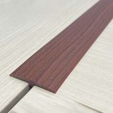 1pc Molding Floor Transition Strip For Tile To Laminate/Vinyl And Carpet, PVC Flat Divider Strip For Joining Flooring Gaps, Self Adhesive Vinyl Floor Edge Strip Wood Grain Finish - Cuttable - C - View 14