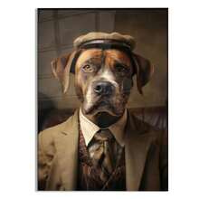 Pictures With Frame 20 X 30 Cm Poster Wall Decoration Living Room Decoration Modern Gifts Picture Frame Vintage Dog Hat Suit Couch Brown - Multicolor - View 11