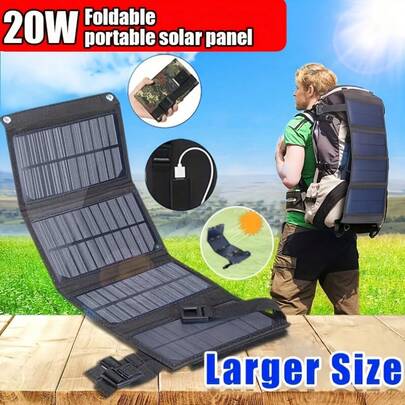 1PC Foldable Solar Panel Portable Flexible Small Waterproof 5V USB Folding Solar Panels Cells For Small Battery Outdoor Light Accessories Phone Charger RV Camping