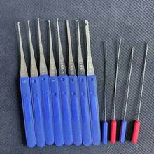 Kit de herramientas de cerrajería multifuncional: púas de cerradura, reparación de candado, extracción de llaves rotas y juego de abridor de cerradura de puerta/combinación 1MW9 - 13 piezas - Ver 8