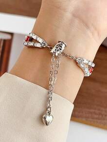 Tương thích với dây đeo 49mm, 45mm, 44mm, 42mm, dây đeo Watch Ultra, dây đeo Watch Series 10 9/8/7/SE/6/5/4/3/2/1 Ultra, dây đeo kim loại hai hàng hình chữ V sang trọng, dây đeo đồng hồ thời trang, dây đeo đồng hồ nữ. - Nhiều màu - Xem 9