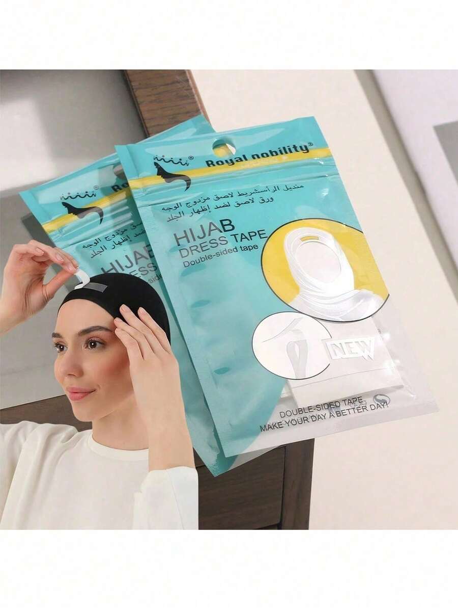 72 piezas de cintas de fijación de diademas sin costuras y antideslizantes, adecuadas para vestidos - color sólido - Ver 1