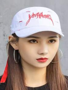 1 件装，夏季新款，防晒帽，夏季女士棒球帽，男女时尚遮阳帽，户外旅行多功能刺绣字母遮阳帽，夏季登山遮阳帽，沙滩情侣遮阳帽，休闲卡车司机帽 - 彩色 - 查看 7