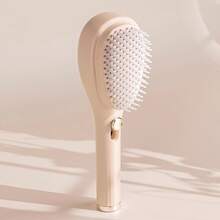 Retractable Hair Comb, Suitable For Normal Hair, With Scalp Massage Function - Detachable 360 ° °   Rotates, Scalp Massage Promotes Hair Health, Electrostatic Stretch Length Suitable For All Hair Types - Lightweight Plastic Comb Teeth - 米色 - 查看 5