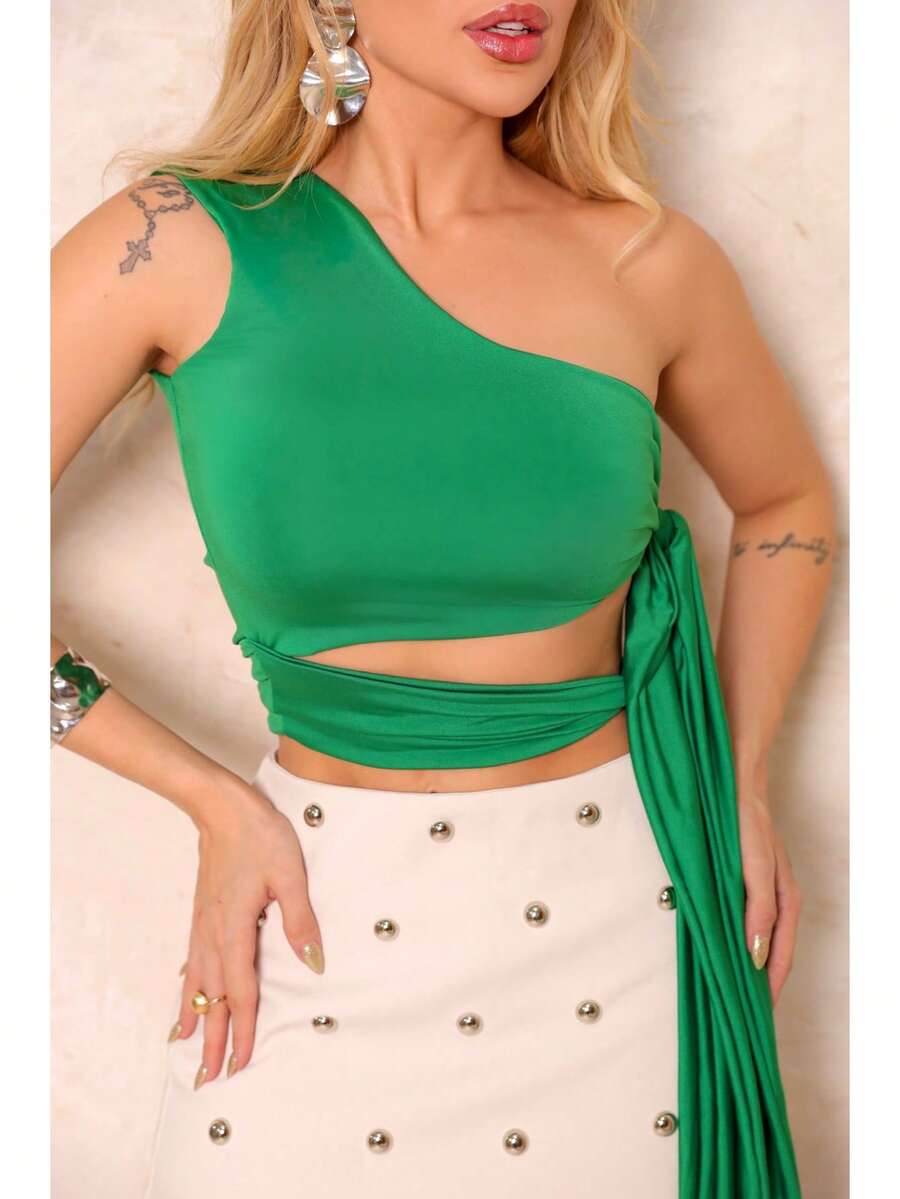 Knitted Fabric Holiday Night Bachelorette Party Trip - 綠色 - 查看 1