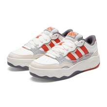 Adidas 2026 Lite Shuffle Comfortable Casual Sneakers, Low-Top Casual Sneakers For Daily Wear, Outdoor Sports, Lightweight And Fashionable Leisure Sneakers KH9027 - Bright White/Honor Amber/Shadow Gray - View 3