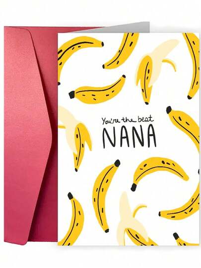 1 pièce Carte d'anniversaire "Vous êtes la meilleure grand-mère", convient pour les vœux d'anniversaire intéressants de grand-mère, carte de rentrée scolaire chaleureuse et spéciale, fournitures scolaires