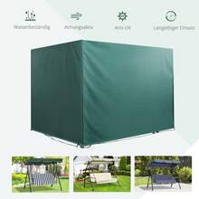 Waterproof Protective Cover With UV Protection, 215x155x150cm, For Furniture And Garden - Dark Green - View 4
