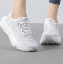 Under Armour New Women's Low-Top Fashionable Cushioned Sports Training Running Shoes - White - View 5
