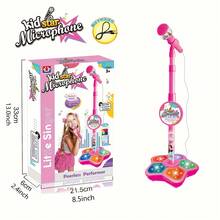 Mikrofon dengan Stand, Cocok untuk Karaoke dan Bermain Musik. Ini adalah mainan edukatif yang membantu perkembangan otak, ideal sebagai hadiah ulang tahun untuk anak perempuan dan laki-laki, juga bagus sebagai set suvenir pesta multi-bagian. - MultiWarna - View 10