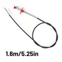 1 pieza Gancho limpiador para tuberías de acero de 160/200cm para remover obstrucciones del inodoro y el fregadero de la cocina - 160 cm - Ver 12