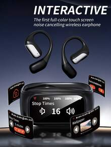 Auricolari senza fili Bluetooth Acer OHR545, design con gancio per l'orecchio e schermo, custodia di ricarica, cancellazione del rumore, audio Dolby, bassi profondi, vestibilità comoda, adatti per sport, corsa, ciclismo, fitness e compatibili con smartphone e tablet. - Tagli Unica - Visualizzare 4
