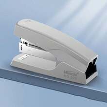Portable Handheld Desktop Stapler, Metal Stapling Tools, Gray/Black Paper Stapler Machine, Labor Saving 9ZR2 - Gray - View 5