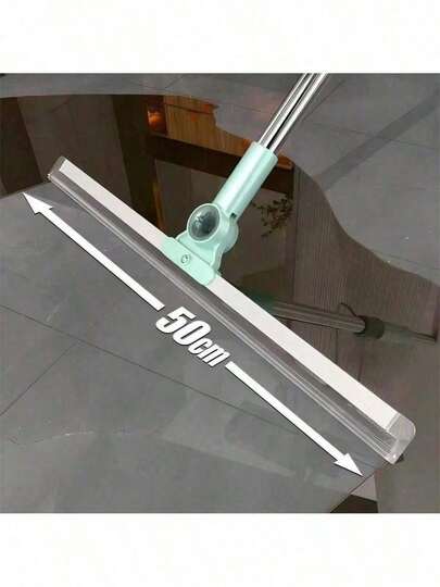 Rodo de Silicone Para Limpeza de Piso Vidros Com Gancho Secos e Molhados Uso Duplo Vassoura Mágica