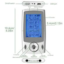 10 Modes 20 Intensity TENS Therapy Unit, Digital Rechargeable LCD Display Electronic Pulse Massager, Full Body Muscle Stimulator, Includes 10 Electrode Pads - Multicolor - View 7