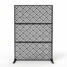 Pantalla de privacidad exterior de metal - patrón de rombo - Ver 8