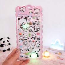Cute Animal Cartoon 3D Stickers - Light Color Design, Suitable For Smartphone Cases, Laptops, Crafts, Scissors, Diaries, 3D Embossed Stickers, Graffiti Stickers. Some Styles May Have Color Differences And Will Be Randomly Sent. Cartoon 3D Embossed Sticker, Abstract Style, Suitable For Helmet Decoration, Craft Book Making, Car Decoration, Party Decoration - Multicolor - View 10