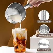 5pcs/10pcs Stainless Steel Measuring Cup And Spoon Set, 5pcs Measuring Spoons + 5pcs Measuring Cups, Stackable Stainless Steel Measuring Cups And Spoons, Coffee Spoon, With Markings For Dry And Wet Ingredients, Cooking, Baking, Coffee, Dishwasher - Kitchen Tools For Cooking And Baking, Kitchen Supplies, Baking Tools - Silver - View 7