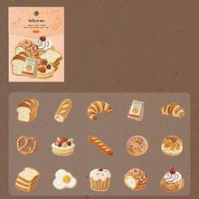 30pcs/Pack Vintage Embossed Knit Texture Warm Stickers, Suitable For Scrapbooking, Planner, Album, Notebook, Desktop Decor, DIY Crafts - A - View 16