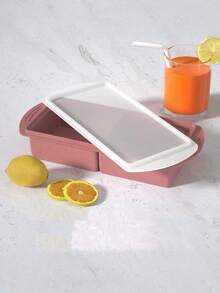 带盖硅胶冰格 - 硅胶冷冻食品模具 - 大号冰格，硅胶冷冻容器，用于冷冻和储存汤、酱汁、肉汤、剩菜 - 可制作 4 个完美的 1 杯冰块 - 多 - 查看 5