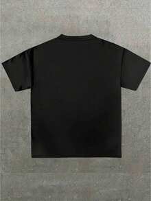 100% Cotton Oversize Black Drake Graphic Tee "Take Care" Album Cover Portrait Print Hip Hop Music Merch Retro Streetwear Casual Short Sleeve T-Shirt, Unisex - 黑色 - 查看 2