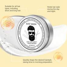 Hair Wax Matte Finish Strong Hold Long-Lasting Style No Rinse Lightweight Daily Use - Matte Hair Wax - View 4