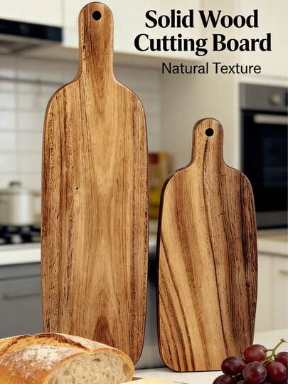 Thảm nướng hình chữ nhật có tay cầm, khay gỗ, khuôn nướng, phụ kiện nướng bánh mì, phụ kiện nướng thịt, đồ nướng, làm bằng chất liệu gỗ, bề mặt chống trượt, thích hợp để nướng trên bàn, trong nhà bếp, nhà hàng, làm pizza, bánh ngọt, bánh pastry, bột nhào, quà tặng Eid Al-Fitr.