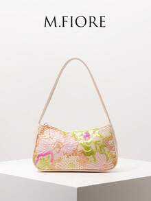 Túi đeo vai thêu hoa lấp lánh, thích hợp cho buổi tối, tiệc tùng, đám cưới và các dịp khác, món quà thanh lịch dành cho phụ nữ. - Nhiều màu - Xem 1