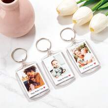 Móc khóa acrylic in ảnh và chữ theo yêu cầu, móc khóa cá nhân hóa, móc khóa đôi, móc khóa ảnh, quà tặng ngày Valentine, quà sinh nhật, quà kỷ niệm, quà tặng cặp đôi - Móc khóa ảnh - Xem 4