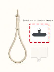 1pc Minimalist Adjustable Short Strap Buckle Lanyard, Phone Lanyard, Water Bottle Holder, Key Chain, Wrist Strap With Pad - Multicolor - View 17