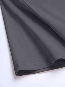 1 chiếc áo tank top nam cổ tròn in hình cây dừa và mặt trời, kiểu dáng thường ngày, thích hợp cho mùa hè. - Màu xám đen - Xem 7