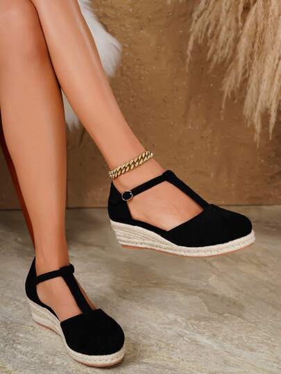 Women's Elegant Wedge Heel Platform Loafers, Suitable For All Seasons