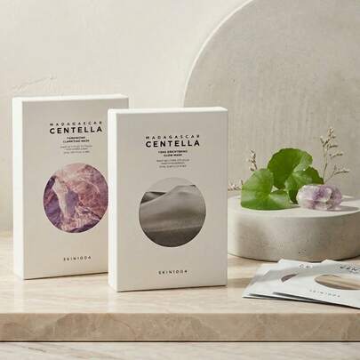 SKIN1004 Madagascar Centella Face Masks 10pcs – Calming & Brightening Sheet Mask – Hydration And Soothing