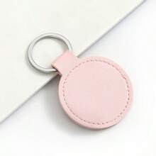 Móc khóa da tròn khắc chữ theo yêu cầu, móc khóa tròn cá nhân hóa với tên/chữ, móc khóa da tối giản, món quà độc đáo cho sinh nhật, kỷ niệm, đám cưới và quà lưu niệm doanh nghiệp. - Nhiều màu - Xem 11