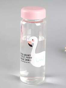 1 chiếc cốc thủy tinh hai lớp hình chim hồng hạc dung tích 500ml, dùng cho văn phòng, đựng sữa/đồ uống. - Nhiều màu - Xem 5