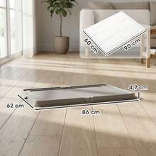 PawHut Dog Toilet - 灰色 - 查看 7