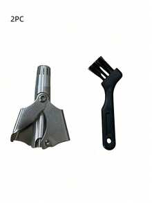 1pc/2pcs Stainless Steel Manual Nose Hair Trimmer, Rounded Head Design For Full Body Waterproof Nose Hair Removal - A - View 9
