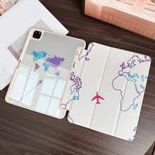 适用于 iPad 10.9/10.2/Air 第五代/Pro 11/第十代/9.7/Air 2/（第七代）/（第八代）/Air 4/5/Pro 11/第十代 10.9 英寸 2022 款智能保护套/Air 13(M3 2025)/Air 11(M3 2025)/Air 11(M3 2025)/11(A16 2025) 的单件式翻盖平板电脑保护套，带笔槽，兼容 iPad 10.9/10.2/Air 5/6/6 Pro/7/7 Pro/Galaxy Tab S10+/S9/A9，具备自动休眠/唤醒功能，时尚的平板电脑配件。 - 彩色 - 查看 1