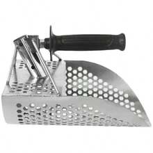 Stainless Steel Sand Scoop Shovel For Metal Detecting Beach Treasure Tool - Silver - View 3