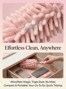Brosse de nettoyage pour l'intérieur de la voiture, plumeau en microfibre doux pour le tableau de bord, la console et les appareils électroniques - A - Voir 4