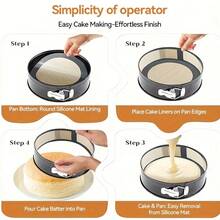 Bộ thảm nướng silicon chống dính, có thể tái sử dụng, chịu nhiệt, dùng để nướng bánh ngọt, bánh quy, bánh macaron. - Xem 7