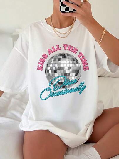 H-Arry S-Tyles White Fan T Shirt Unisex Adult Kids Stock Fast Ship, Summer Clothes, Mens Summer Outfits, Men's Holiday Outfits, Summer Tops, Streetwear Men, Teen Girl Summer Clothes, Tween Summer Clothes, Festival Outfits, Festival Outfits, Family Matching Outfits, Küss Die Ganze Zeit. Disko Gelegentlich T-Shirt T-Shirt Top Harry Album Merch Tour Konzert Unisex (Disco Ball Version) Designed For True H-Arry S-Tyles Supporters, This  Tee Showcases A Carefully Crafted Print That Reflects His Artistic Vibe, Great For Wearing To Concerts, Parties, School Or Simply Relaxing At Home In Comfort And Style. Gifts Specially Prepared For H-Arry S-Tyles Fans, Gift For Kids, Friends And Family.