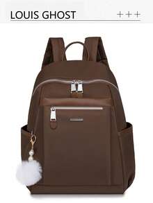 Mochila de mujer de gran capacidad con estilo retro de moda, adecuada para ir al trabajo, viajar, hacer compras, como regalo - Multicolor - Ver 10
